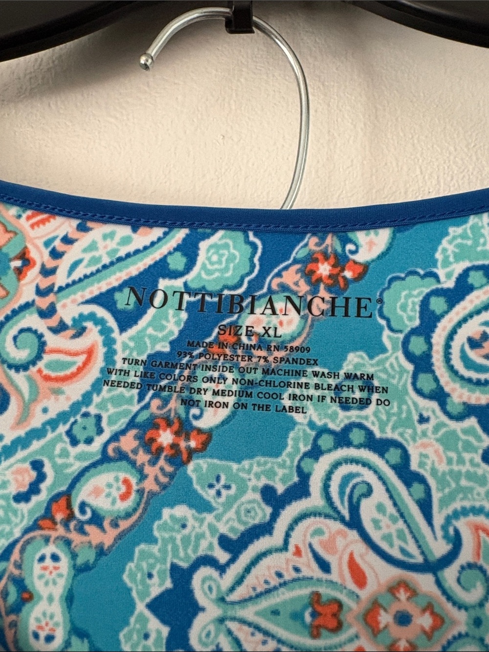 Blue Silky Soft Women’s Short Sleeve PJ Set- Nottibianche NWOT - Picture 2 of 10